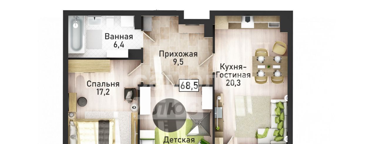 квартира г Курск р-н Центральный ул Павлуновского 3 фото 2