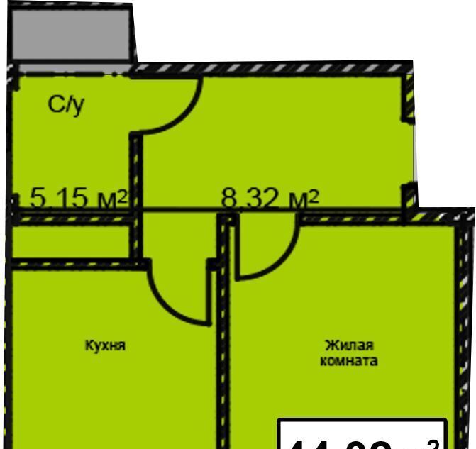 квартира г Ессентуки ул Благодатная 22к/2 фото 1