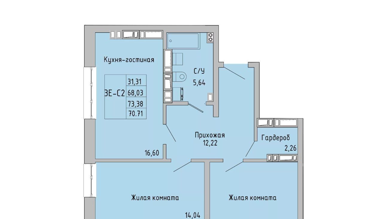 квартира г Батайск ул Луначарского 180а фото 1