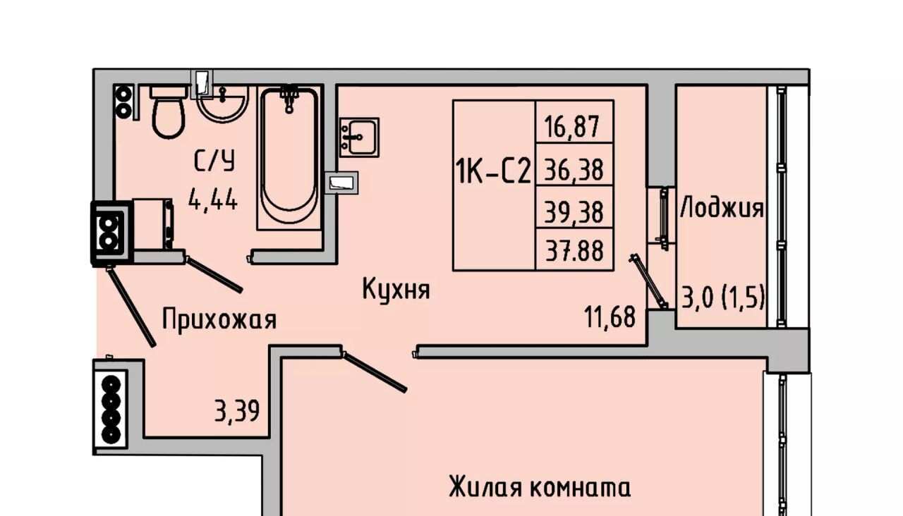 квартира г Батайск ул Луначарского 180а фото 10