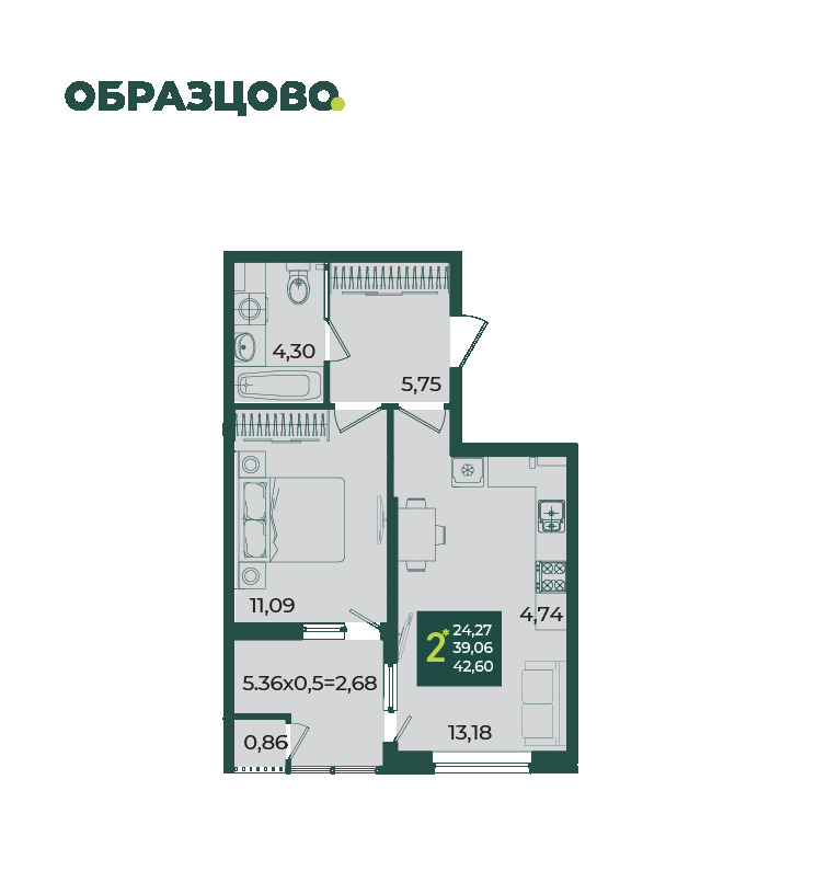 квартира г Краснодар р-н Центральный проезд 5-й Артельный 3 фото 1