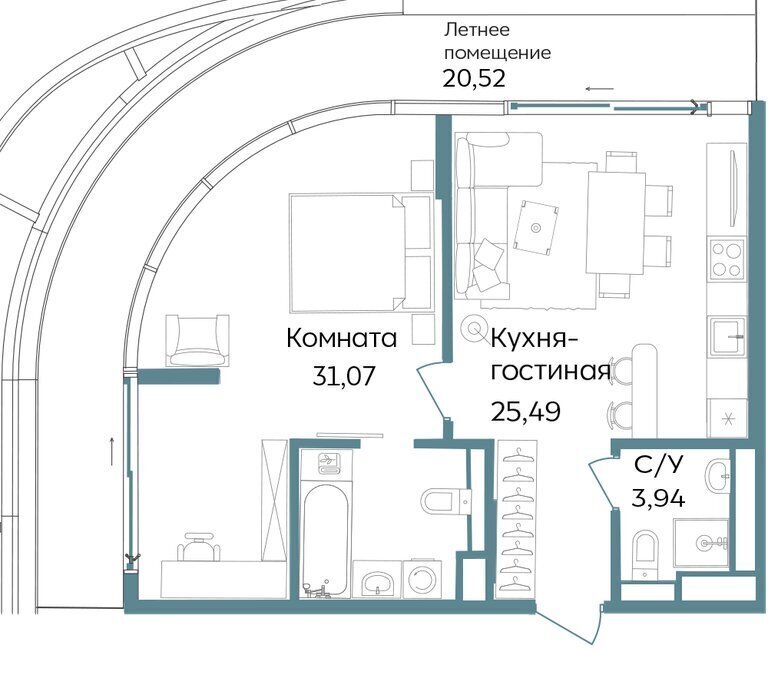 квартира г Саки курортный кластер Темпо фото 1