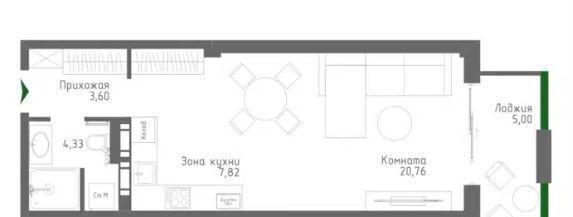 квартира г Алушта ул Парковая 7 ЖК апарт-комплекс Park Plaza фото 4