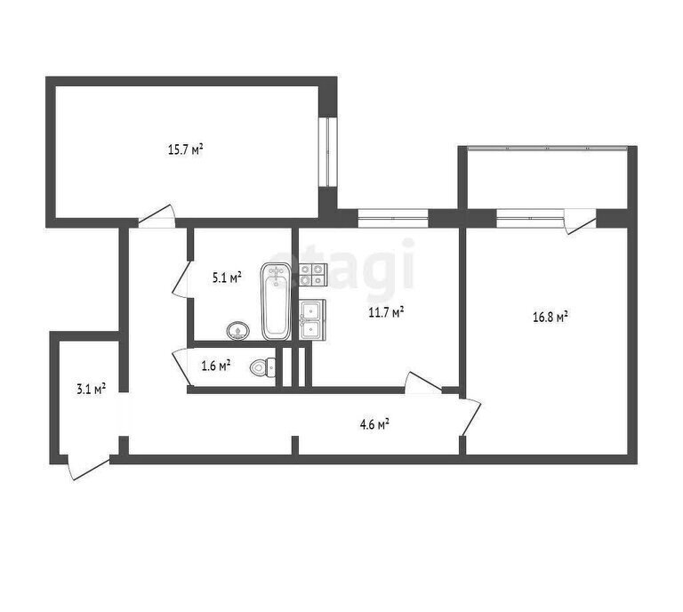 квартира г Омск проезд 3-й Амурский 1 Центральный АО фото 1