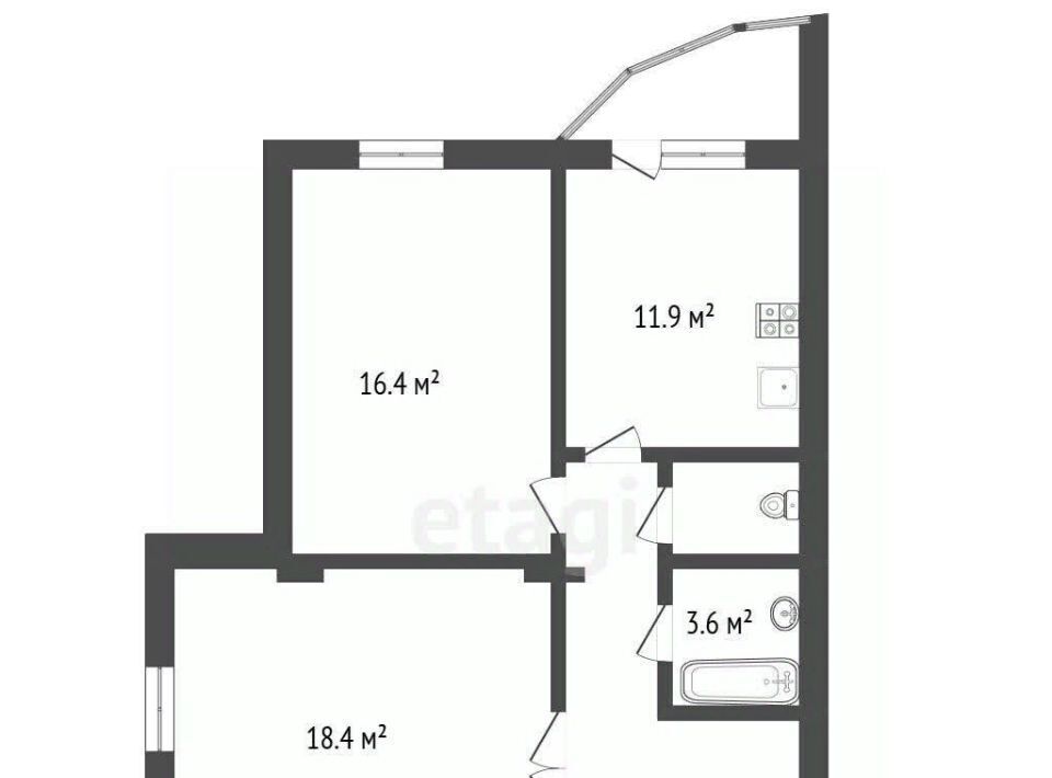 квартира г Воронеж р-н Коминтерновский ул Шукшина 23 фото 2