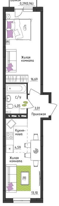 квартира г Пермь р-н Орджоникидзевский ул Верхне-Вишерская 40 фото 1
