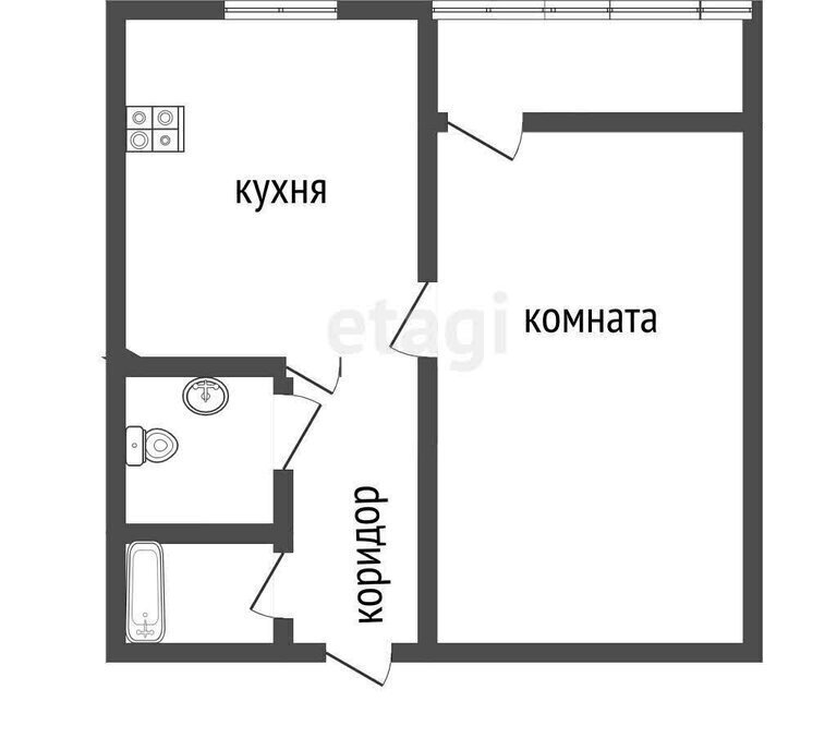 квартира г Курган мкр 2-й жилой район Заозёрный, 4Б фото 1