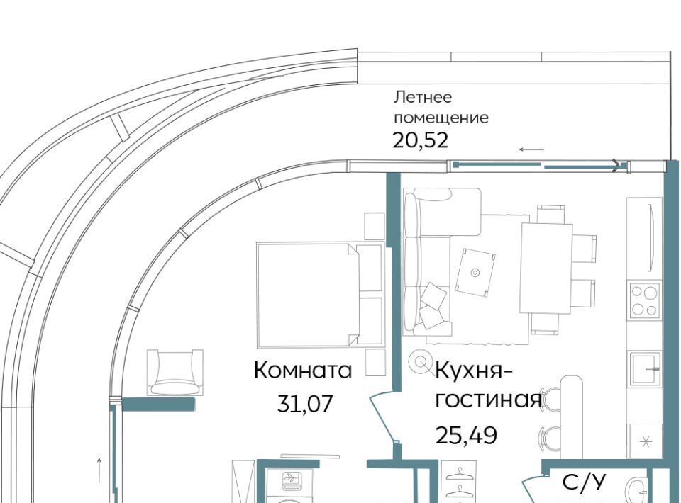 квартира г Саки ул Морская TEMPO фото 1