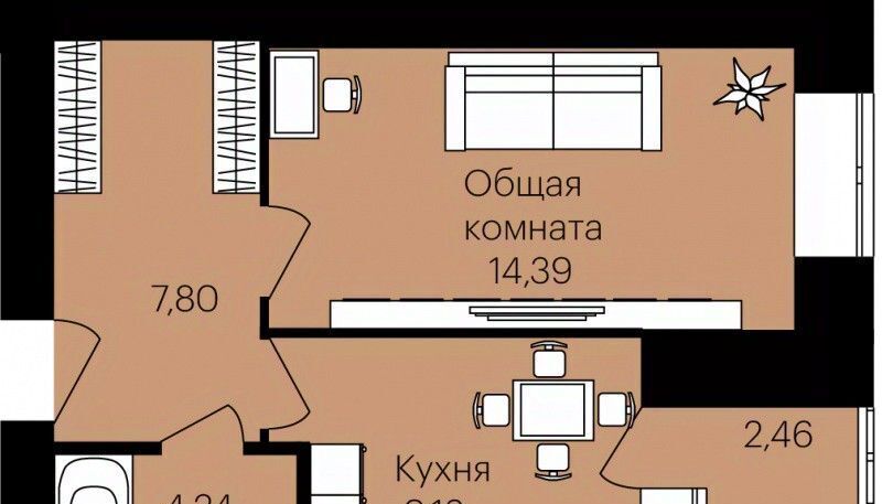квартира г Саранск р-н Октябрьский ул Юрия Святкина 10 фото 1