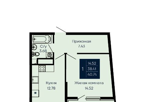 квартира г Евпатория пгт Заозерное аллея Дружбы, 2д фото 7