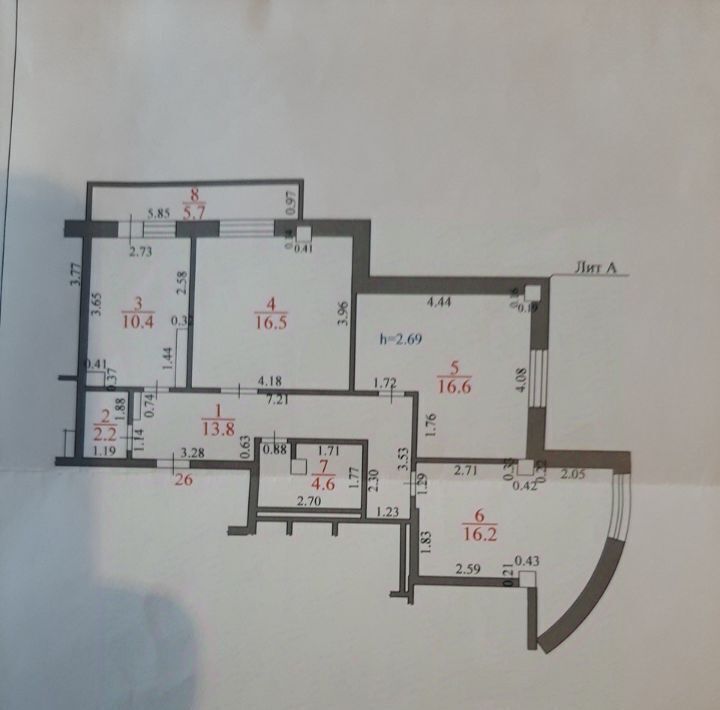 квартира г Якутск ул Орджоникидзе 8 фото 9