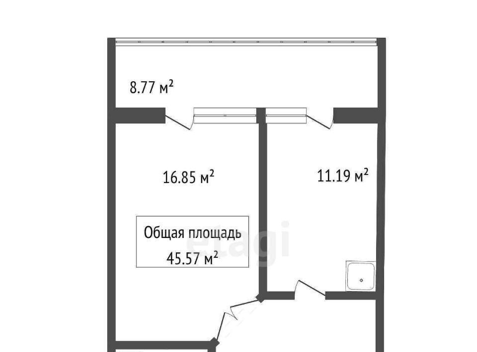 квартира г Новосибирск Гагаринская ул Кавалерийская 25 фото 2