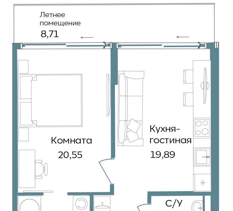 квартира г Саки ул Морская TEMPO фото 1