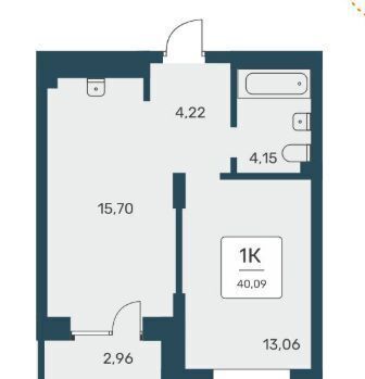 квартира г Новосибирск Берёзовая роща ул Авиастроителей 1а фото 12