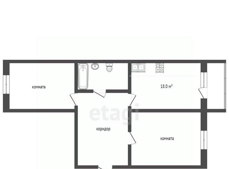 квартира г Нягань р-н мкр 4 34 фото 2