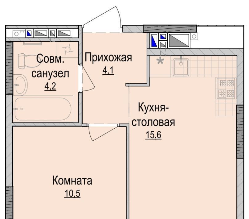 квартира г Ижевск р-н Устиновский Аэропорт ЖК «Хорошо» жилрайон фото 1