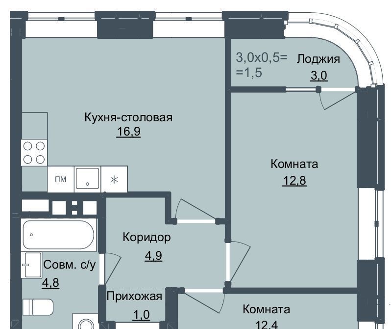 квартира г Ижевск р-н Октябрьский Северо-Западный ЖК «Истории» 3 жилрайон, 4-й мкр фото 1