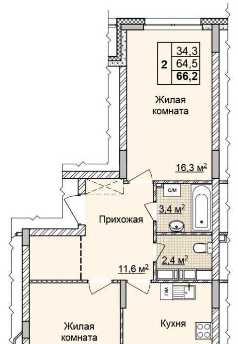 квартира г Нижний Новгород Горьковская ул Академика Чазова 2 фото 1