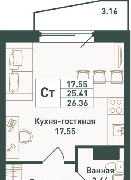 квартира р-н Всеволожский п им Свердлова мкр 1-й Рыбацкое фото 1