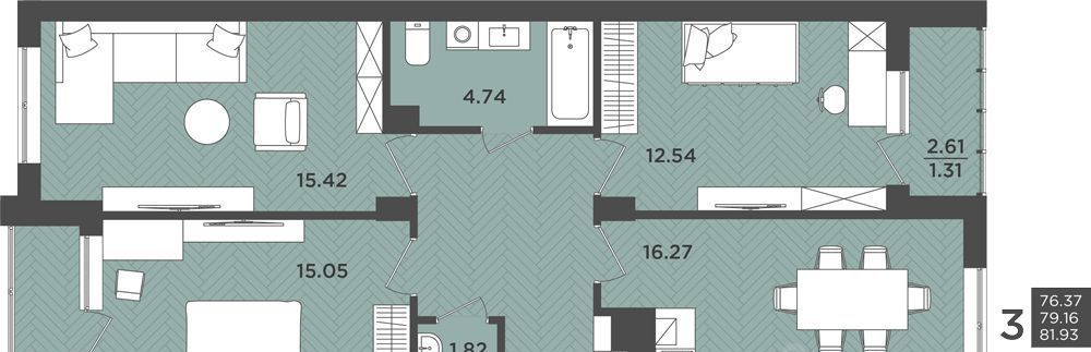 квартира г Калининград р-н Московский ул Интернациональная 18 фото 1