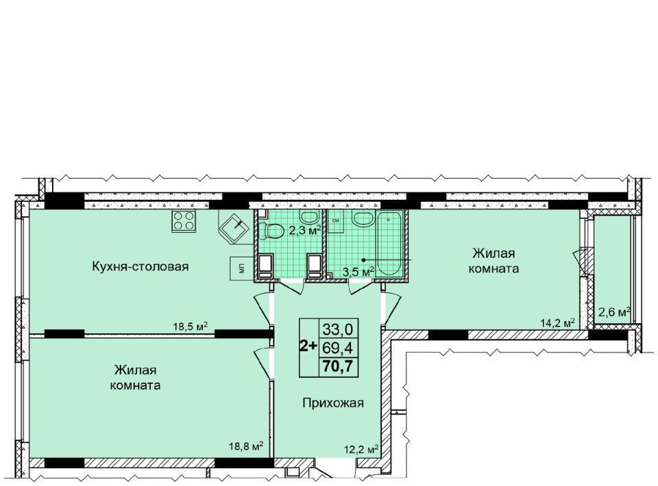 квартира г Нижний Новгород Буревестник ул Коперника 2 фото 1