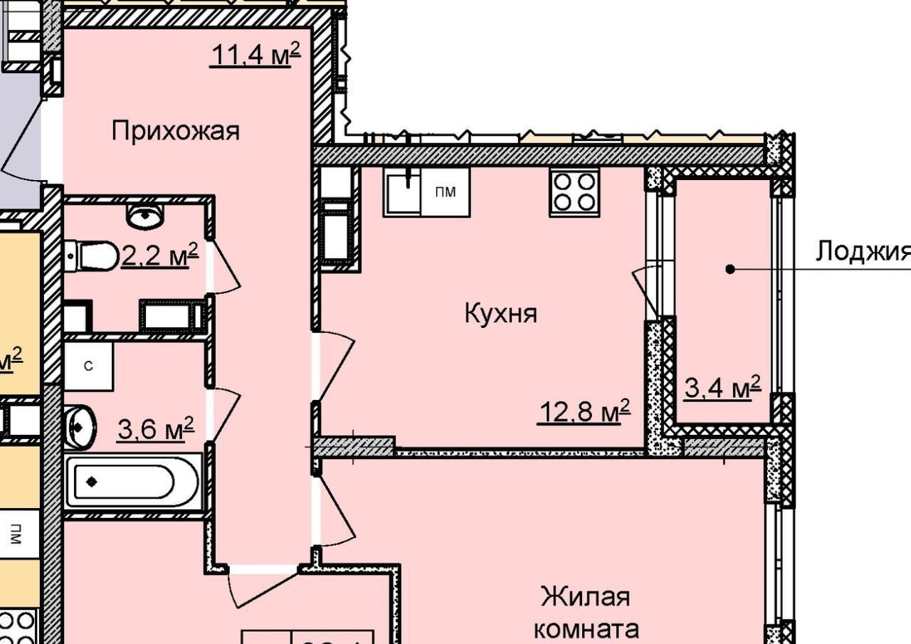 квартира г Нижний Новгород Горьковская ЖК «Цветы 2» 10 фото 1