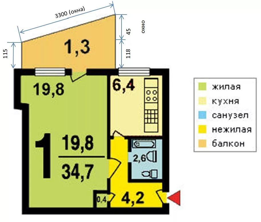 квартира г Москва метро Зябликово ул Елецкая 31к/1 фото 2