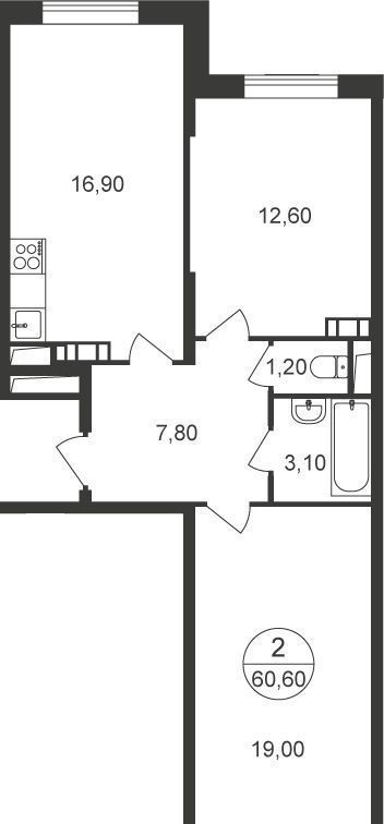 квартира г Москва метро Некрасовка ул Маресьева 7 корп. 1 фото 1