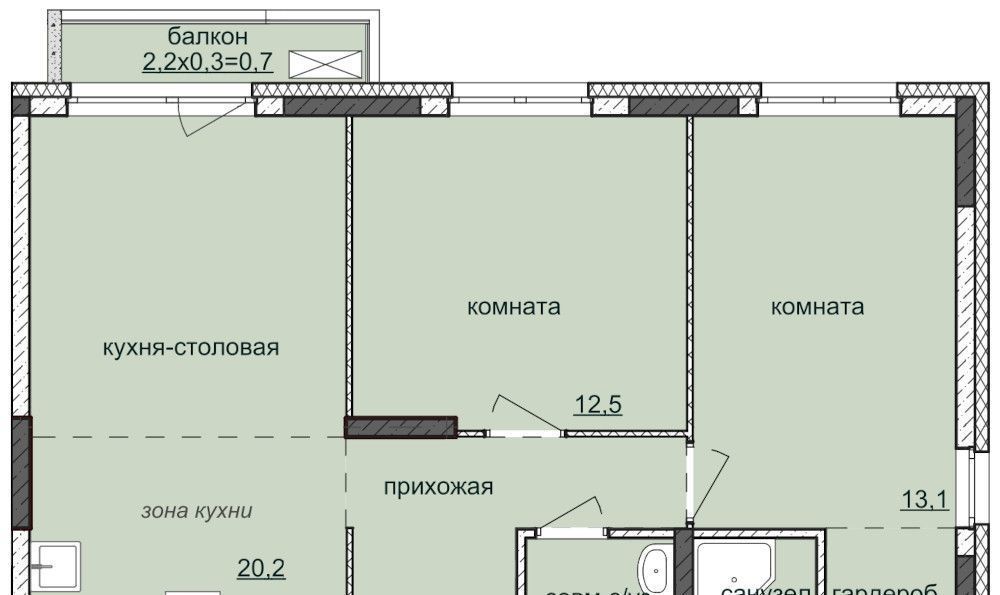 квартира г Ижевск р-н Индустриальный ЖК «Ежевика» 6 фото 1