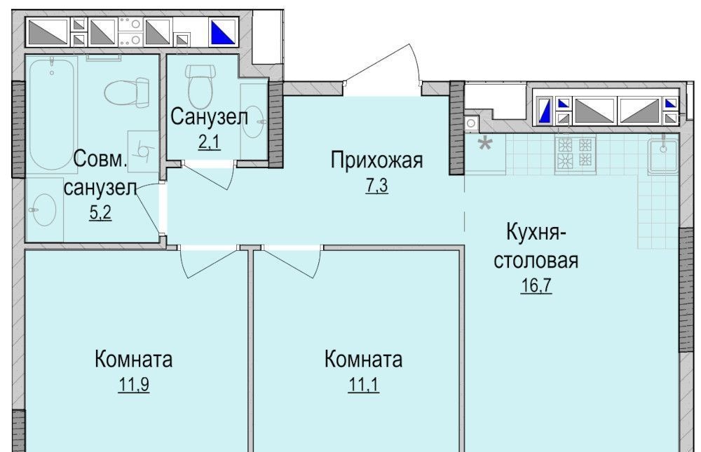 квартира г Ижевск р-н Устиновский ЖК «Хорошо» фото 1