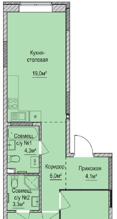 квартира г Ижевск р-н Индустриальный ул 10 лет Октября 75/1 фото 1