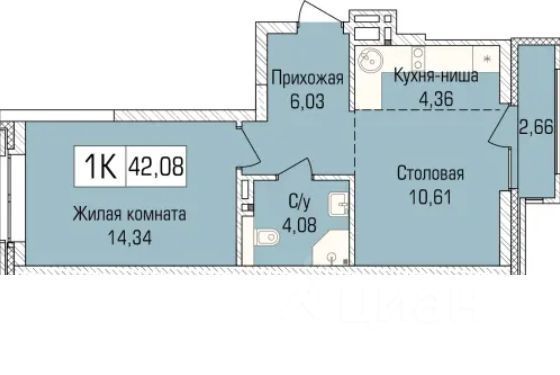 квартира г Новосибирск Заельцовская ул Василия Клевцова 3 фото 1