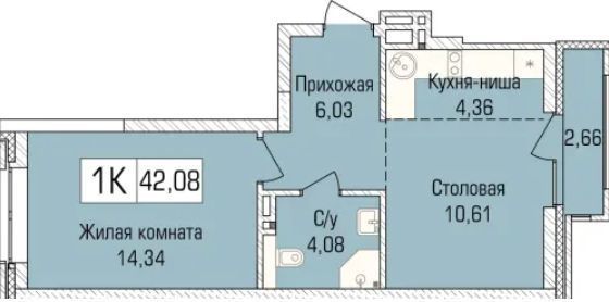 квартира г Новосибирск Заельцовская ул Василия Клевцова 3 фото 1