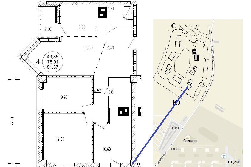 квартира г Хабаровск р-н Железнодорожный ул Редько 12/4 фото 1