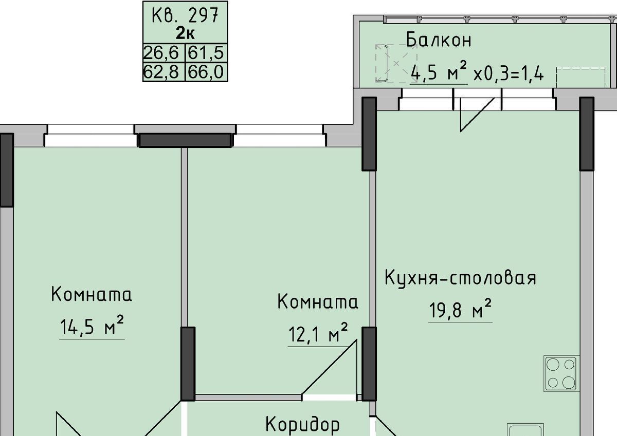 квартира г Ижевск р-н Октябрьский ул Холмогорова 89 фото 1