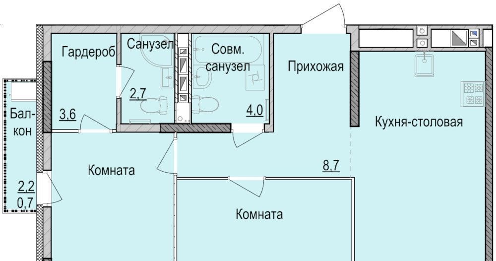 квартира г Ижевск р-н Индустриальный ЖК «Утро на Репина» 1 фото 1