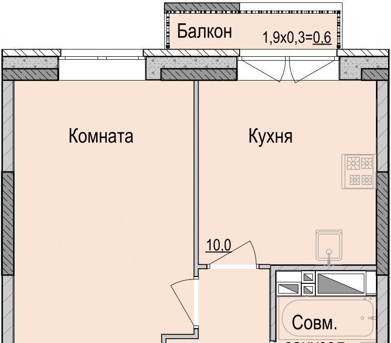 квартира г Ижевск р-н Первомайский ЖК Умные Кварталы А14 фото 1