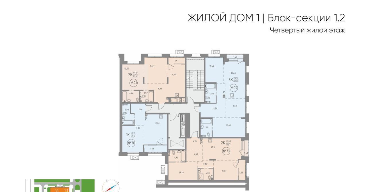 квартира г Иркутск р-н Свердловский Союз Приорити ЖК фото 2