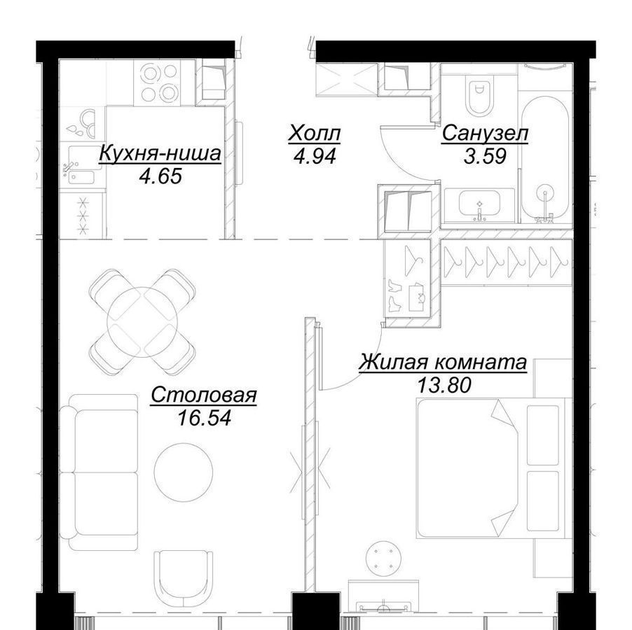 квартира г Москва метро Марьина Роща ул 4-я Марьиной Рощи 12/1 фото 2