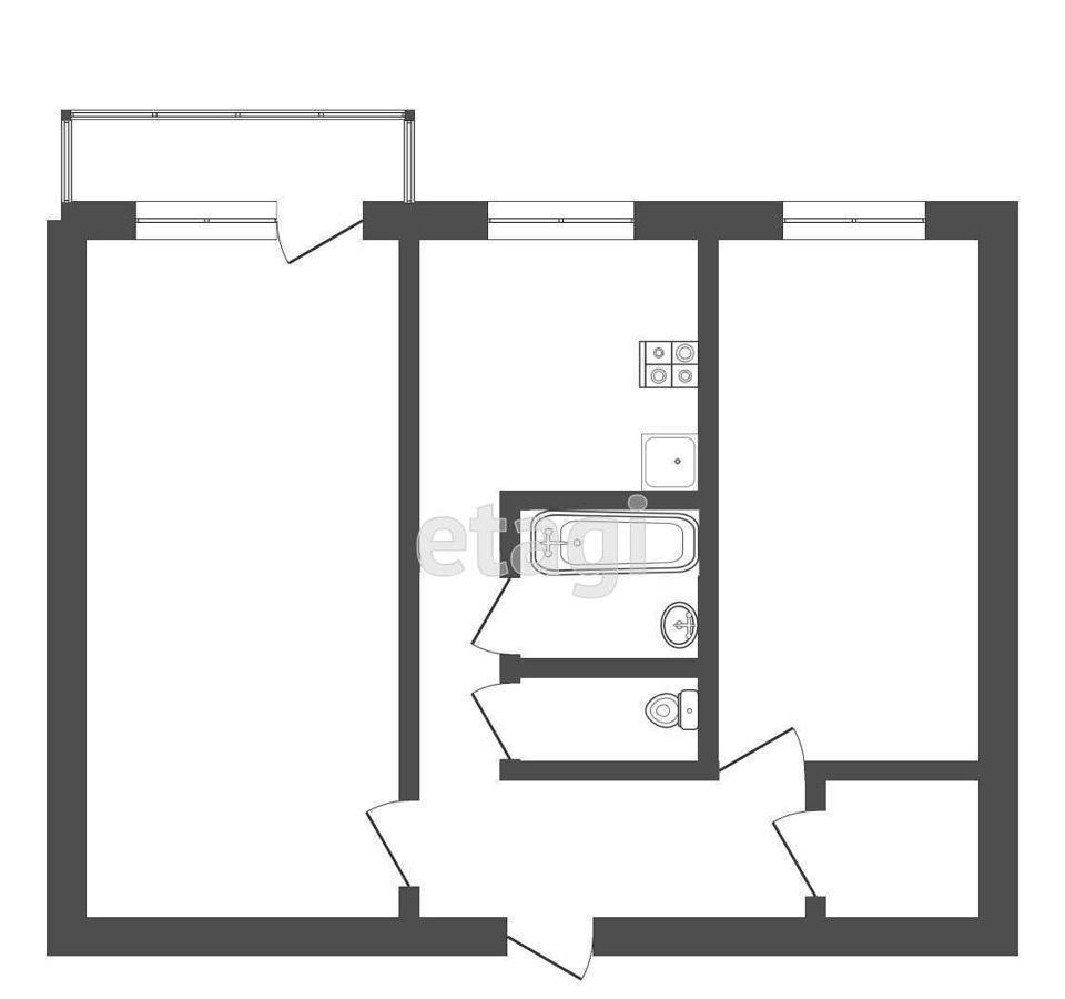 квартира г Ачинск мкр 5-й 39 фото 12