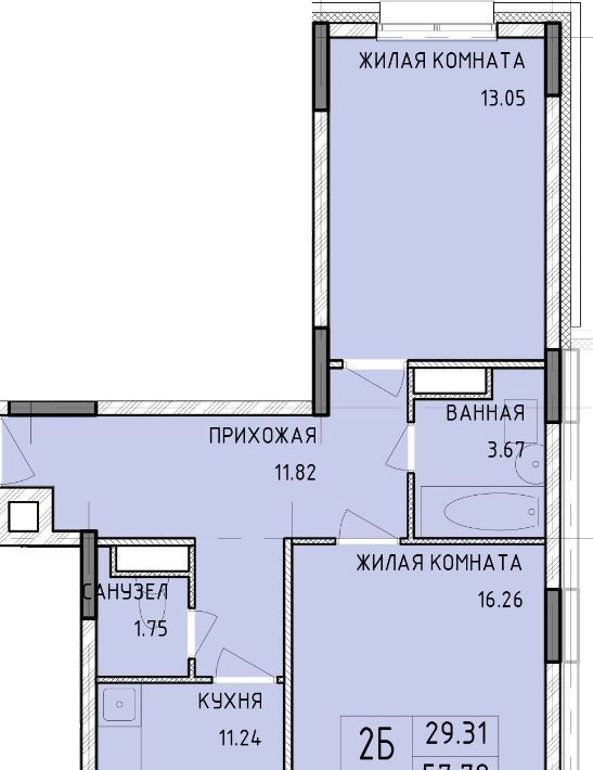 квартира г Тула р-н Центральный Юго-Восточный фото 1