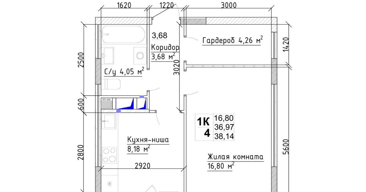 квартира г Кемерово р-н Заводский 15-й микрорайон Южный 8 фото 2