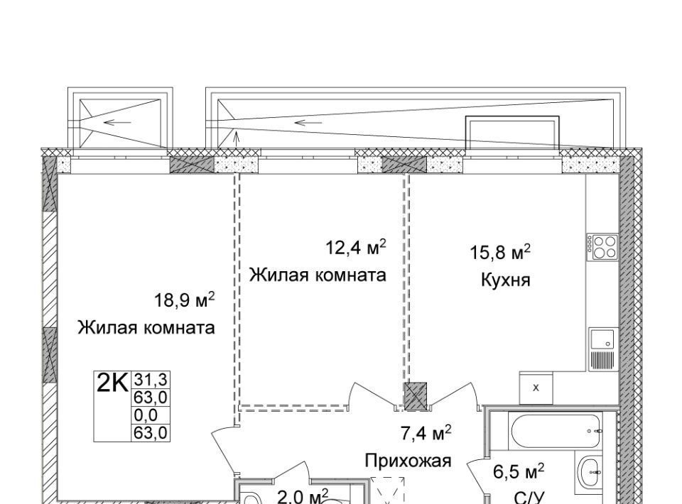 квартира г Нижний Новгород Горьковская ЖК Дельвиг фото 1