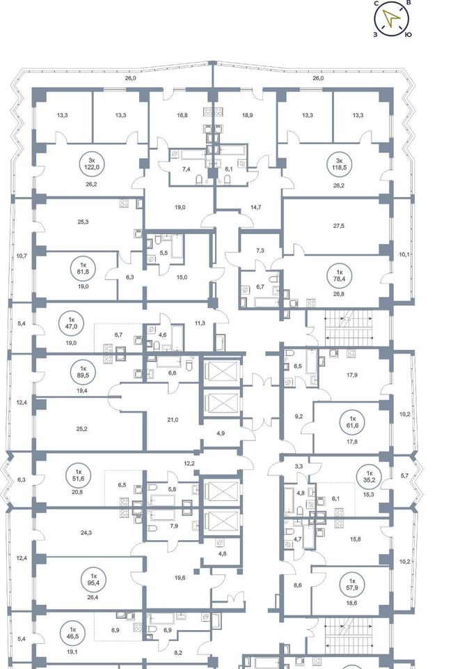 квартира г Сургут тракт Югорский 43 27А фото 2