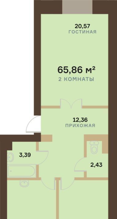 квартира г Красноярск р-н Октябрьский ул Академгородок 78 фото 1