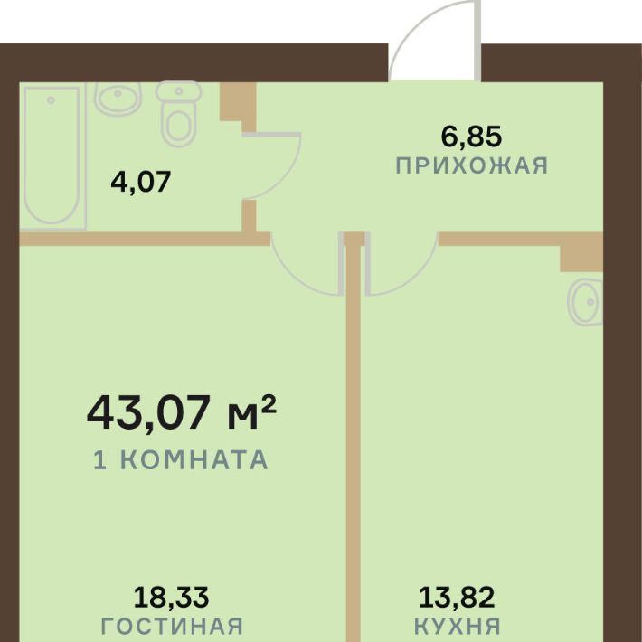 квартира г Красноярск р-н Октябрьский ул Академгородок 78 фото 1