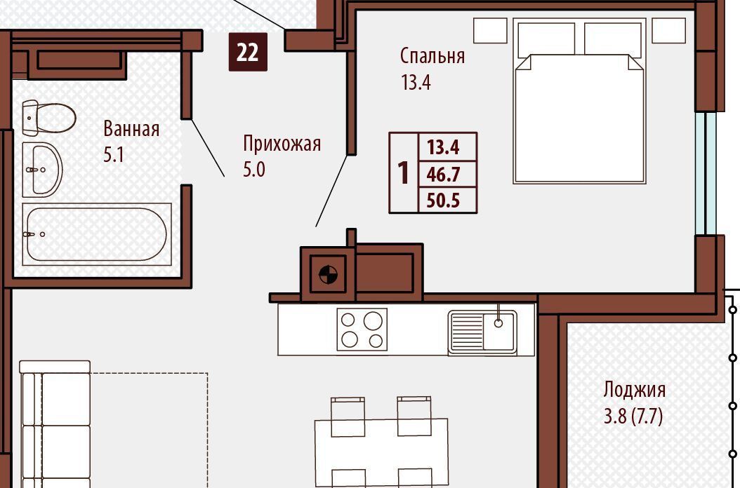 квартира р-н Светлогорский г Светлогорск ул Ольховая 19к/7 фото 1