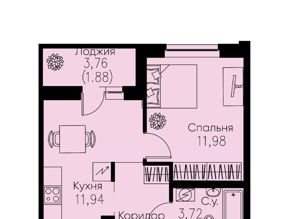 квартира р-н Всеволожский г Кудрово ЖК Айди Кудрово 4 Улица Дыбенко, Заневское городское поселение фото 1