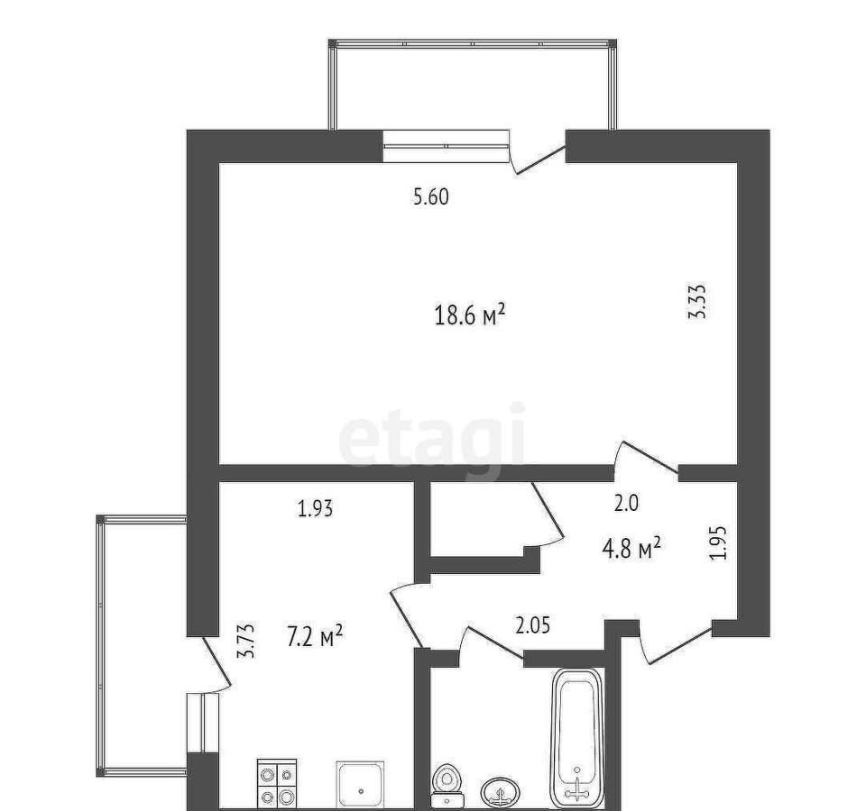 квартира р-н Бахчисарайский г Бахчисарай ул Мира 16 фото 17