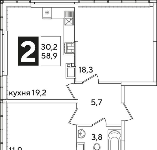 квартира г Краснодар р-н Прикубанский ул Западный Обход 53 фото